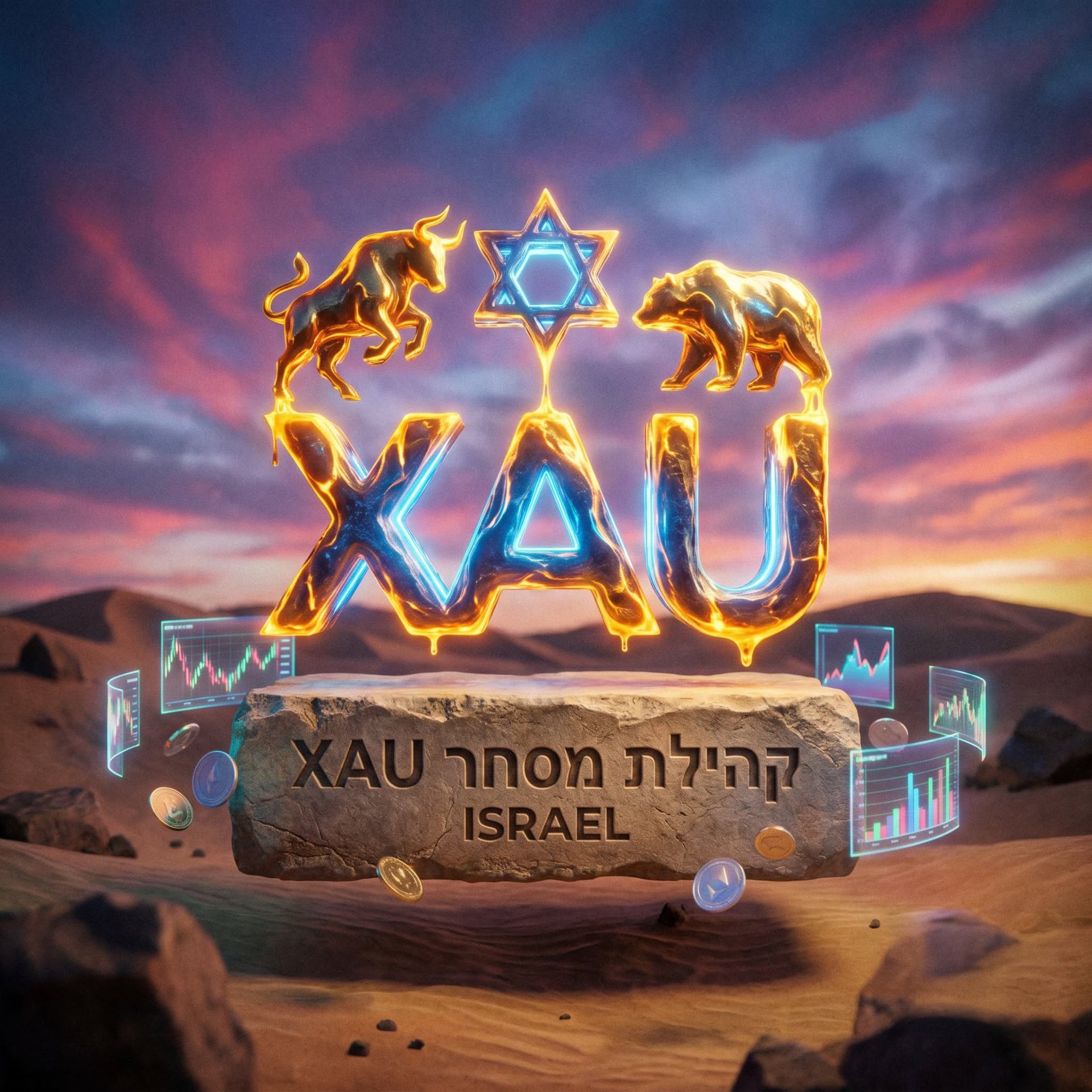 לוגו קהילת מסחר XAU ISRAEL